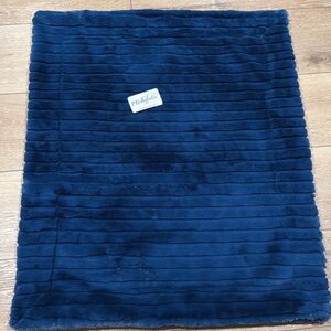 Minky Couture Baby Blanket Infant Soft Fuzzy Blue Navy